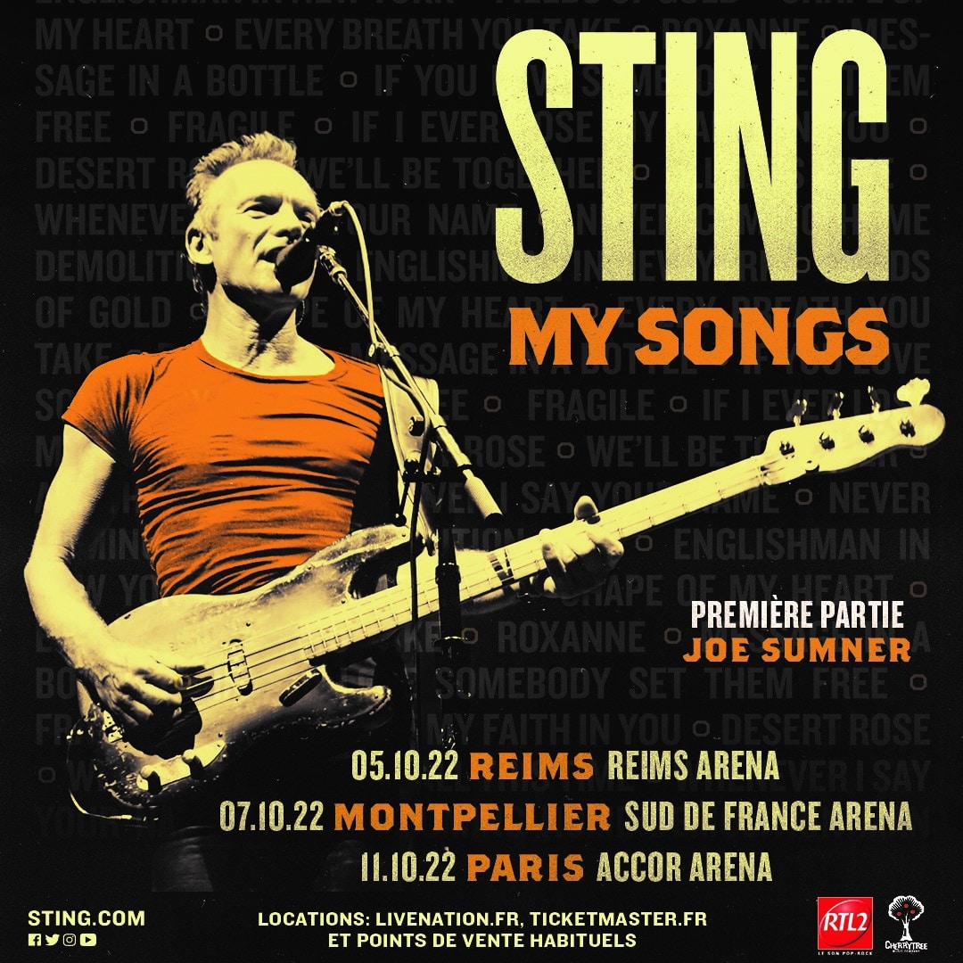 STING MY SONGS Parc expo Montpellier